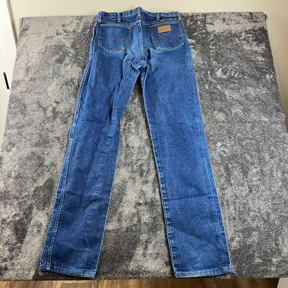 Vtg Wrangler 13MWZ Men's Jeans 35X38 (32X38) Blue Denim Jeans Made In USA - Picture 8 of 11